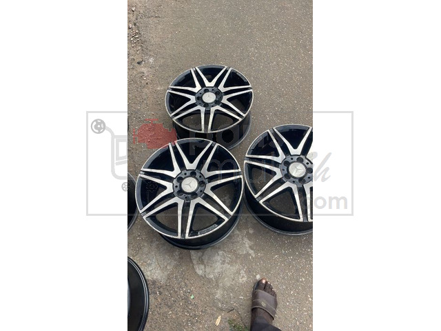 Rims in car